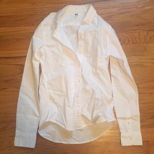 White Uniqlo Button Down Shirt